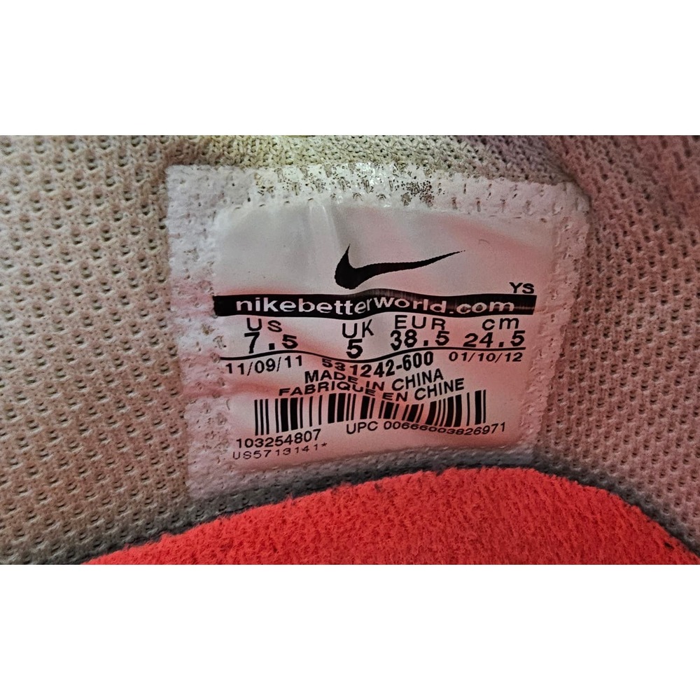 NIKE AIR Prestige Pink White Sneakers size 7 1/2 Malibu Blue Barbie - Picture 8 of 8
